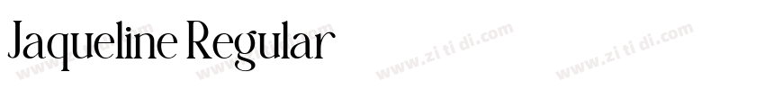 Jaqueline Regular字体转换 Jaqueline Regular字体转换